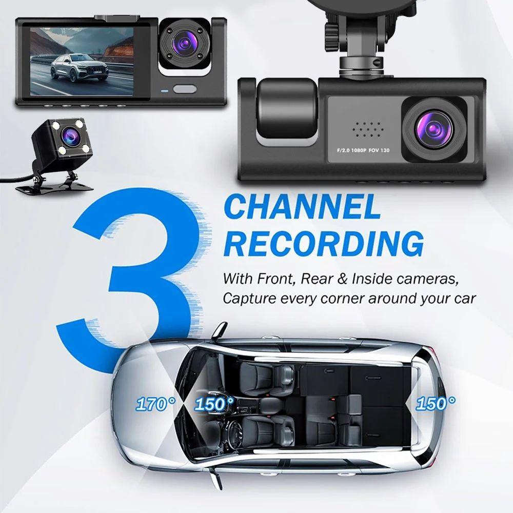 RoadGuard 3-Channel Dash Cam view 5
