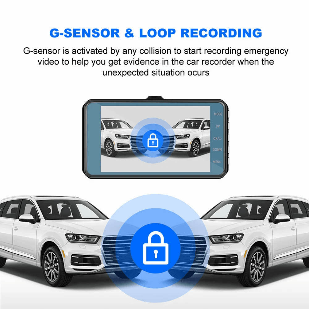 Ausha Full HD 1080p Dual Dash Cam view 4
