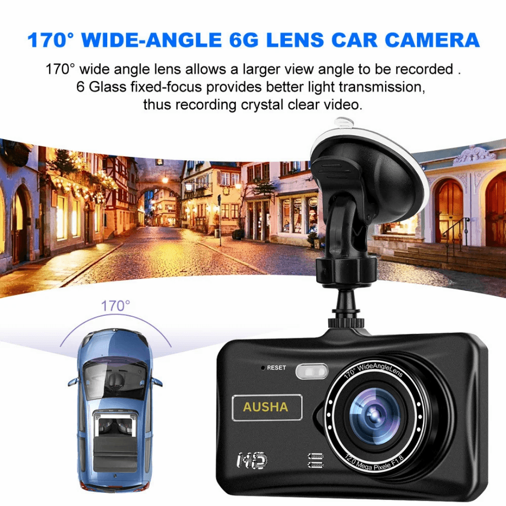 Ausha Full HD 1080p Dual Dash Cam view 9